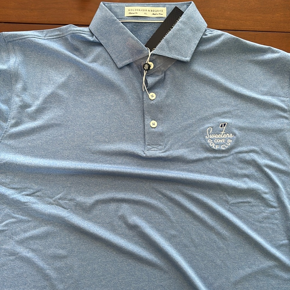 Holderness & Bourne Sweetens Cove Polo  and Bay Hill Cover NWT XL